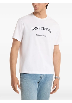 Michael Kors Saint Tropez embroidered T-shirt - White