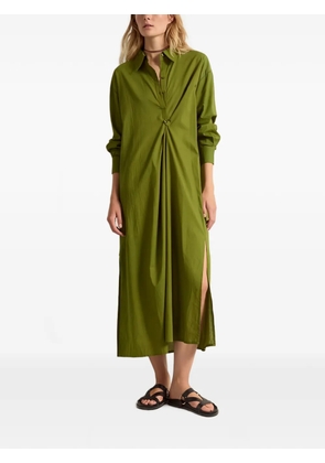 mare di latte midi Athena twisted-front dress - Green
