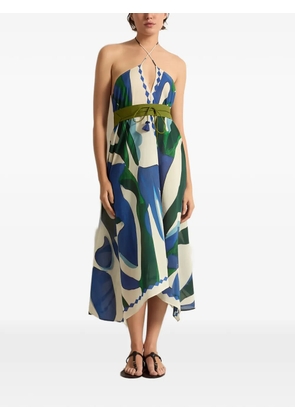 mare di latte Ivina abstract-print dress - White