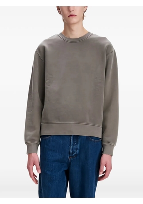 A.P.C. logo-print boxy sweater - Grey