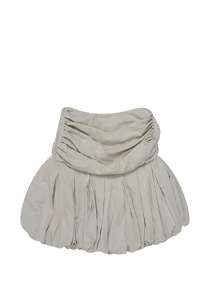Renaissance Renaissance Qajar J ruched mini skirt - Grey