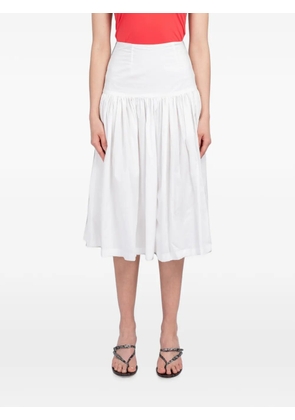 Amomento shirred culotte trousers - White