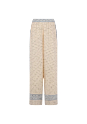 Ermanno Scervino geometric-print palazzo pants - Neutrals