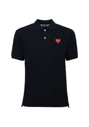 Comme Des Garçons Play heart-patch polo shirt - Blue