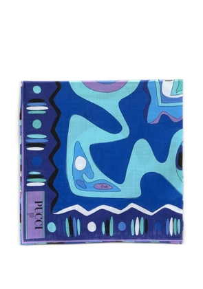 PUCCI Angoli-print scarf - Blue
