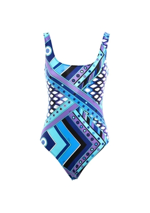 PUCCI Vivara-print swimsuit - Blue