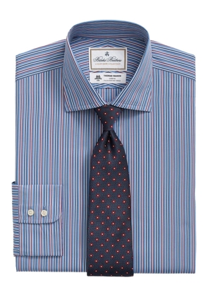 Brooks Brothers x Thomas Mason striped-pattern shirt - Blue