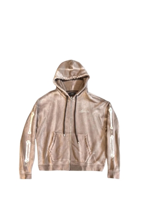 AMIRI Bones studded hoodie - Brown
