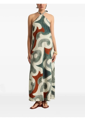 mare di latte maxi Katia Rodeo halterneck dress - Neutrals