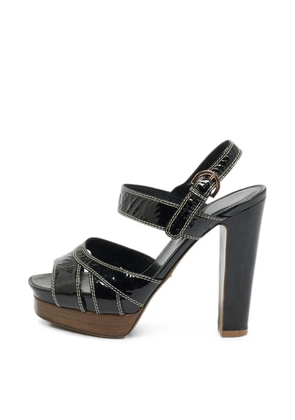 Sergio Rossi platform ankle-strap sandals - Black