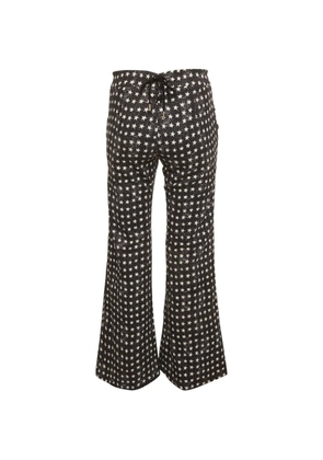 Max Mara star-print wide-leg jeans - Black