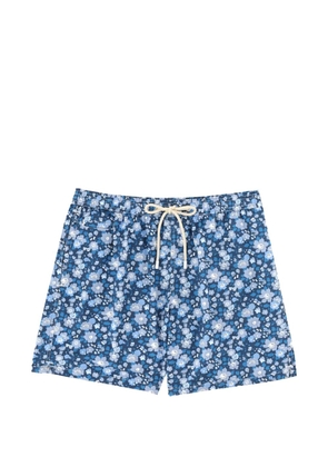 MC2 Saint Barth floral-print drawstring swim shorts - Blue
