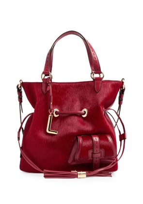 Lancel medium Premier Flirt leather-tassel bucket bag - Red