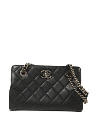 CHANEL Pre-Owned CC turn-lock quilted shoulder bag - Black
