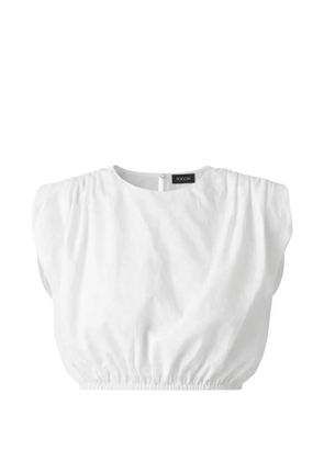 Toccin Sirelle padded-shoulder top - White