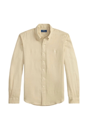Polo Ralph Lauren button-down embroidered-logo shirt - Neutrals