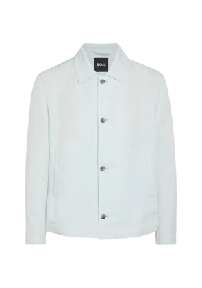 BOSS button-up collared jacket - Blue