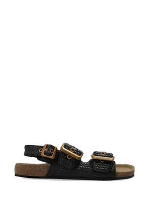 AllSaints Staffa woven buckle-fastening sandals - Black