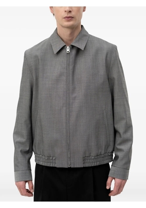 HUGO zip-up elasticated-hem jacket - Grey
