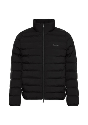 Calvin Klein quilted logo-print jacket - Brown