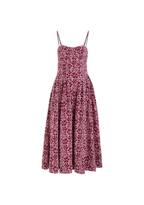 Simkhai floral guipure-lace midi dress - Red