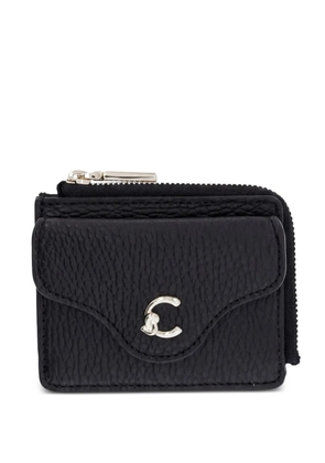 Coccinelle logo-detail leather wallet - Black