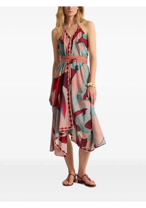 mare di latte Ivina abstract-print halterneck dress - Pink