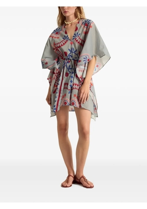 mare di latte mini Pauline embroidered kaftan dress - Grey