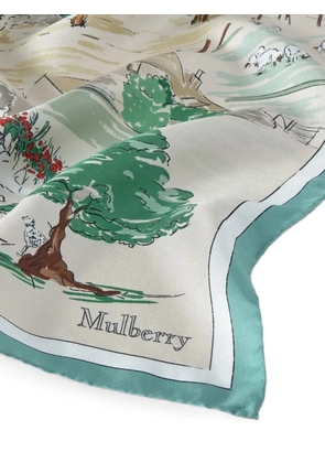 Mulberry Town & Country square scarf - Neutrals