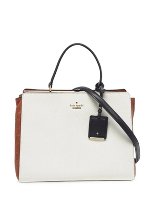 Kate Spade Angelika Pembrey Palace embossed tote bag - White