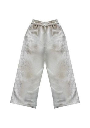 77 Studios Thrash logo-print track pants - Neutrals