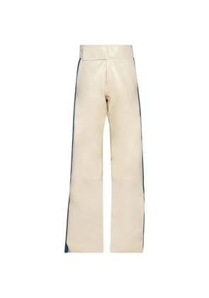 MARKING DISTANCE Easyrider leather trousers - Neutrals