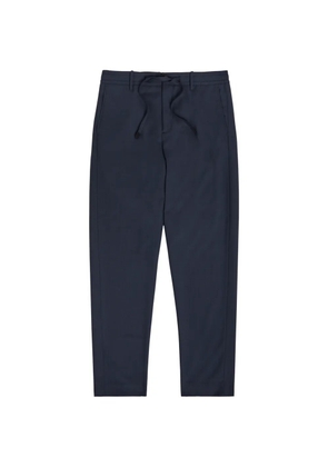 Canali drawstring-waistband cropped trousers - Blue