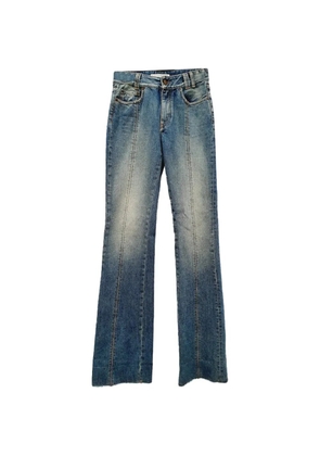Alessandra Rich 2021 flared crystal-embellished jeans - Blue
