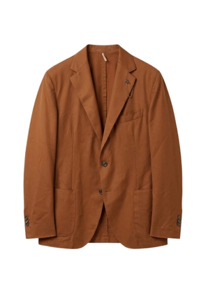Santaniello single-breasted chain-link blazer - Brown