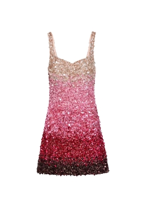 alice + olivia sequin-embellished mini dress - Pink