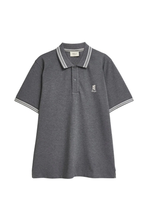 Pringle of Scotland piqué-knit tipped polo shirt - Grey