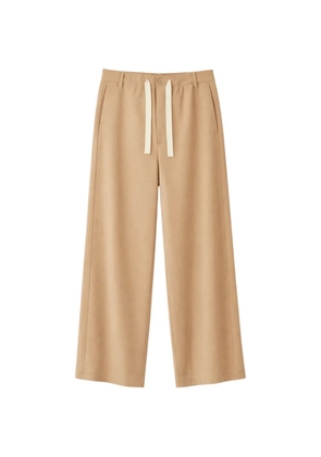 Sanderlak Santa Monica drawstring-waist wide-leg trousers - Neutrals