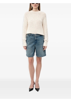 BOSS faded denim shorts - Blue