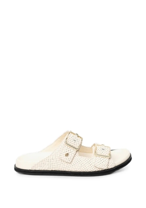 BOSS woven buckle-fastening sandals - Neutrals