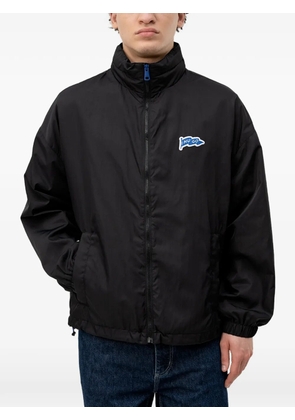 HUGO logo-patch zip-up jacket - Black