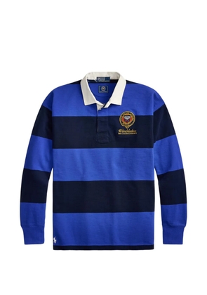 Polo Ralph Lauren striped embroidered rugby polo shirt - Blue