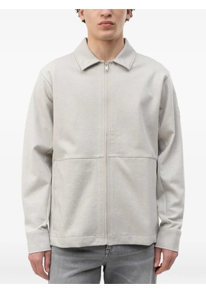 BOSS zip-up long-sleeve shirt - Neutrals