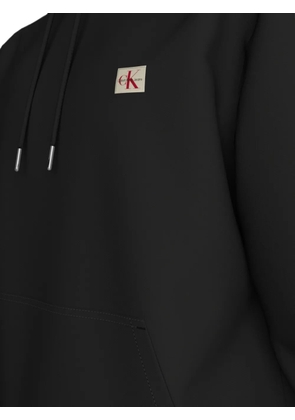 Calvin Klein logo-patch hoodie - Black