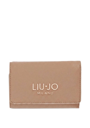 LIU JO logo-appliqué wallet - Neutrals