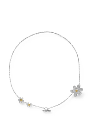 Marni Daisy crystal-embellished flower necklace - Silver