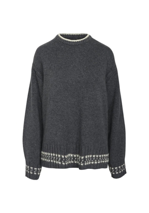 Guest In Residence crew-neck knitted sweater - Grey