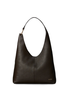 Calvin Klein grainy-texture shoulder bag - Brown