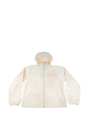 Stüssy Beach Shell wave-dye hooded jacket - Neutrals