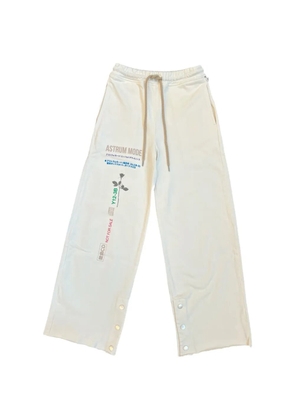 astrum Silence graphic-print track pants - White
